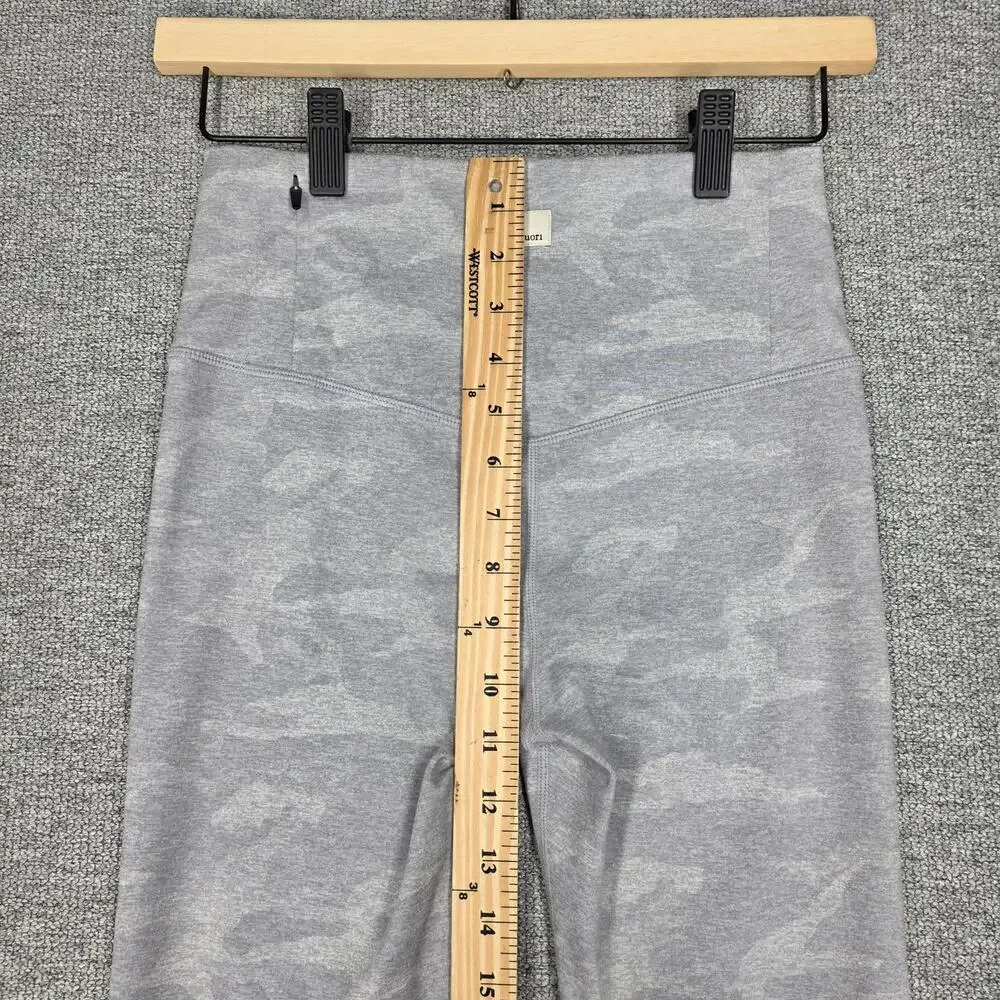 VUORI CLEAN ELEVATION HIGH‑RISE LEGGINGS – WOMEN’S S – GRAY CAMO – 7/8 LENGTH